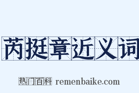 芮挺章近义词是什么意思的图片